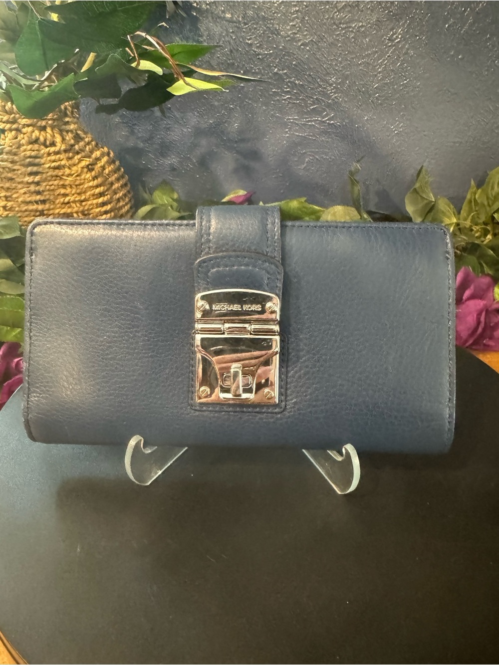 Michael Kors Vintage Navy Continental Clutch Wallet